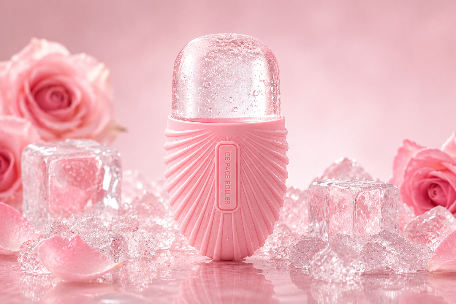 ICE FACE ROLLER™ — Beżowy | Naturalny Wałek Lodowy do Twarzy