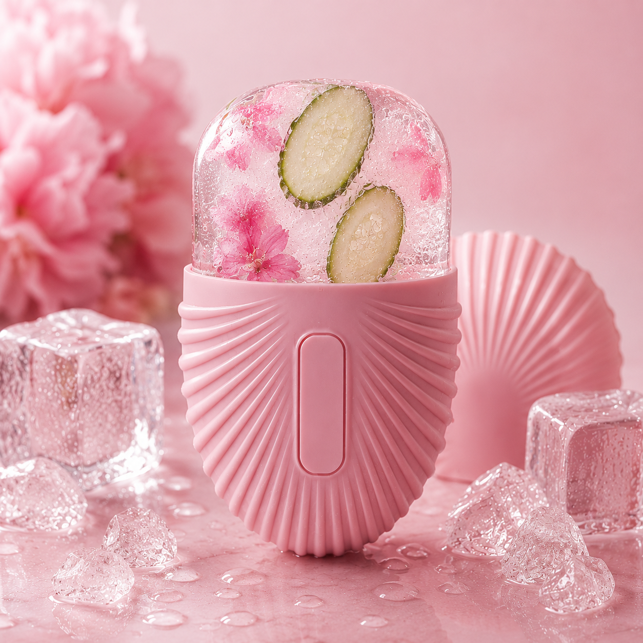 ICE FACE ROLLER™ — Różowy | Naturalny Wałek Lodowy do Twarzy
