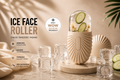 ICE FACE ROLLER™ — Beżowy | Naturalny Wałek Lodowy do Twarzy